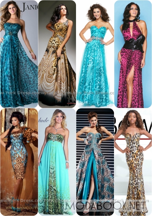 Леопардовые платья на выпускной 2014 фото