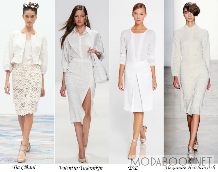 Белый цвет в летней моде 2014 года